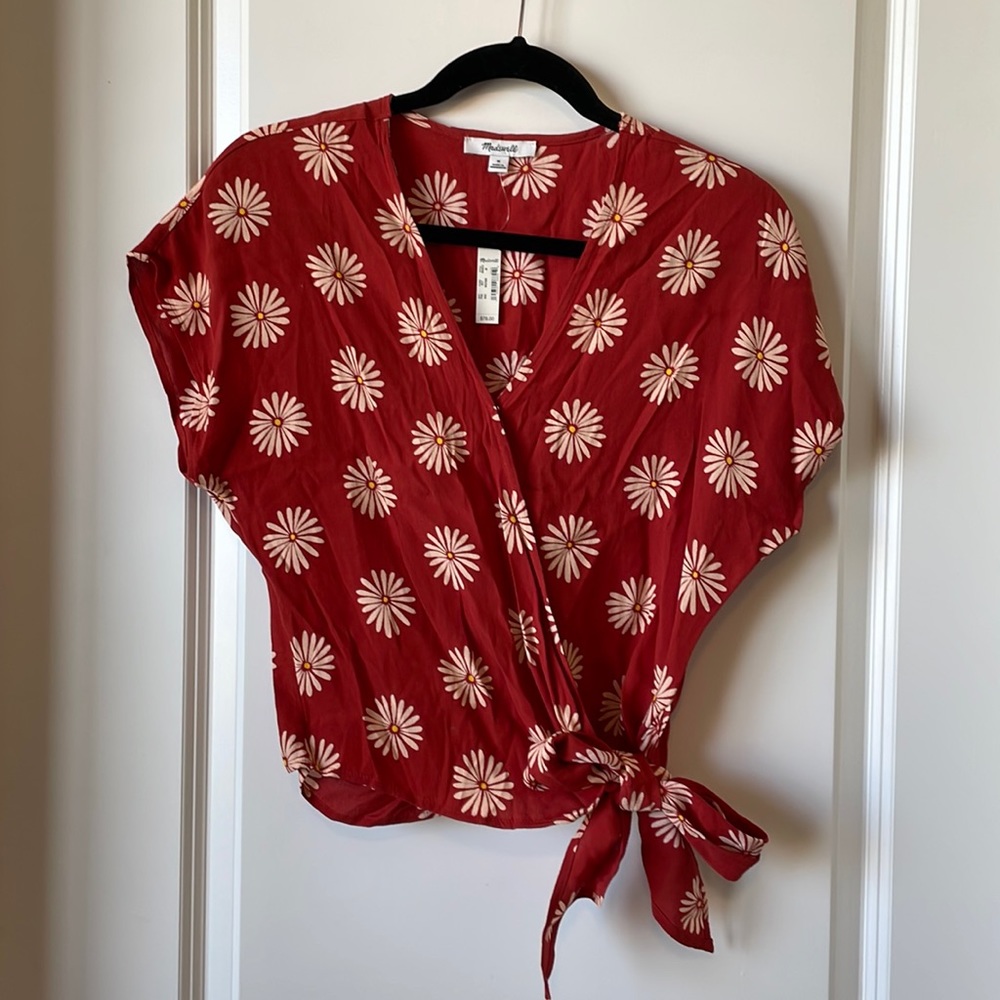 NWT madewell flower shirt, medium